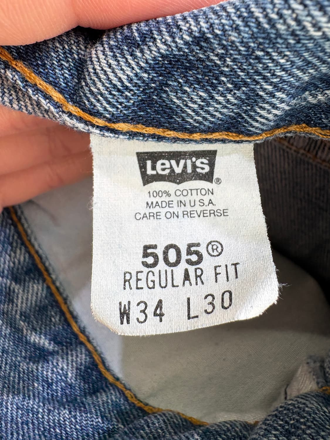 90's LEVIS 505 (Made in USA) 데님팬츠 상품이미지7
