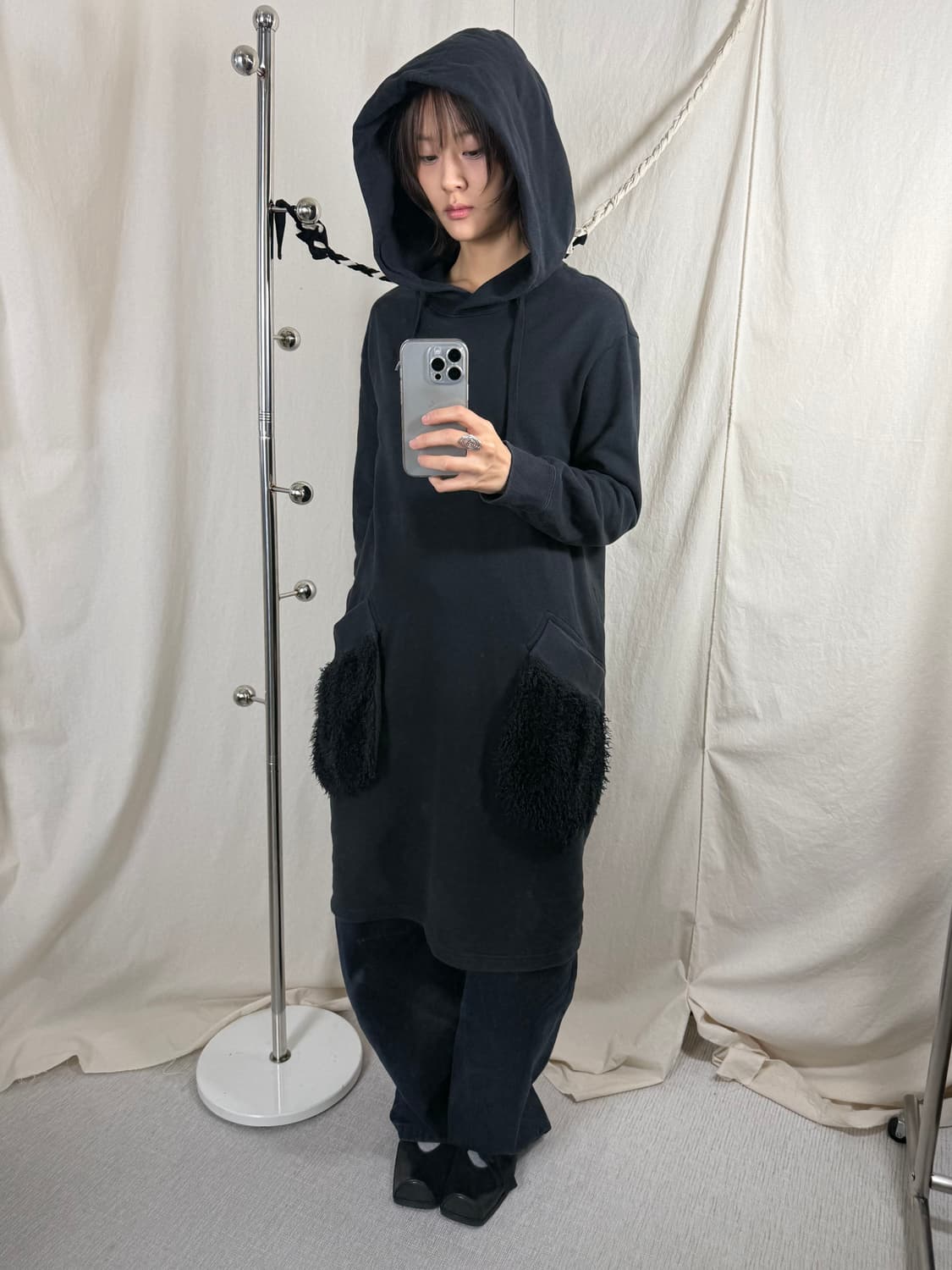 Mercibeaucoup 메르시보꾸 후드 원피스 상품이미지1