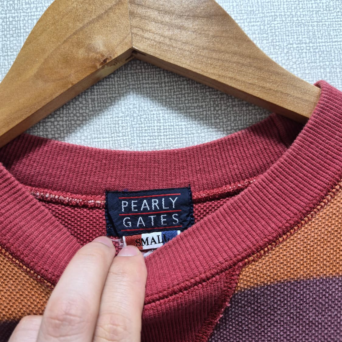 (S) 파리게이츠 컬러블록 라운티 크루넥 상품이미지3