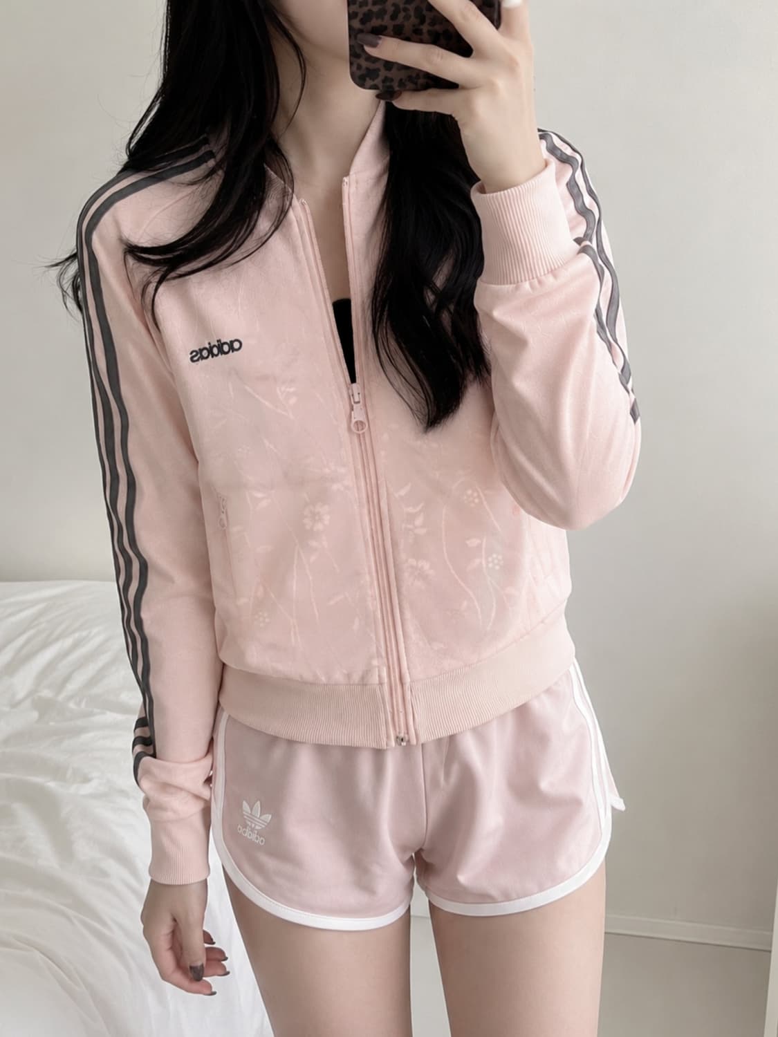 아디다스 핑크 플라워 져지 상품이미지1