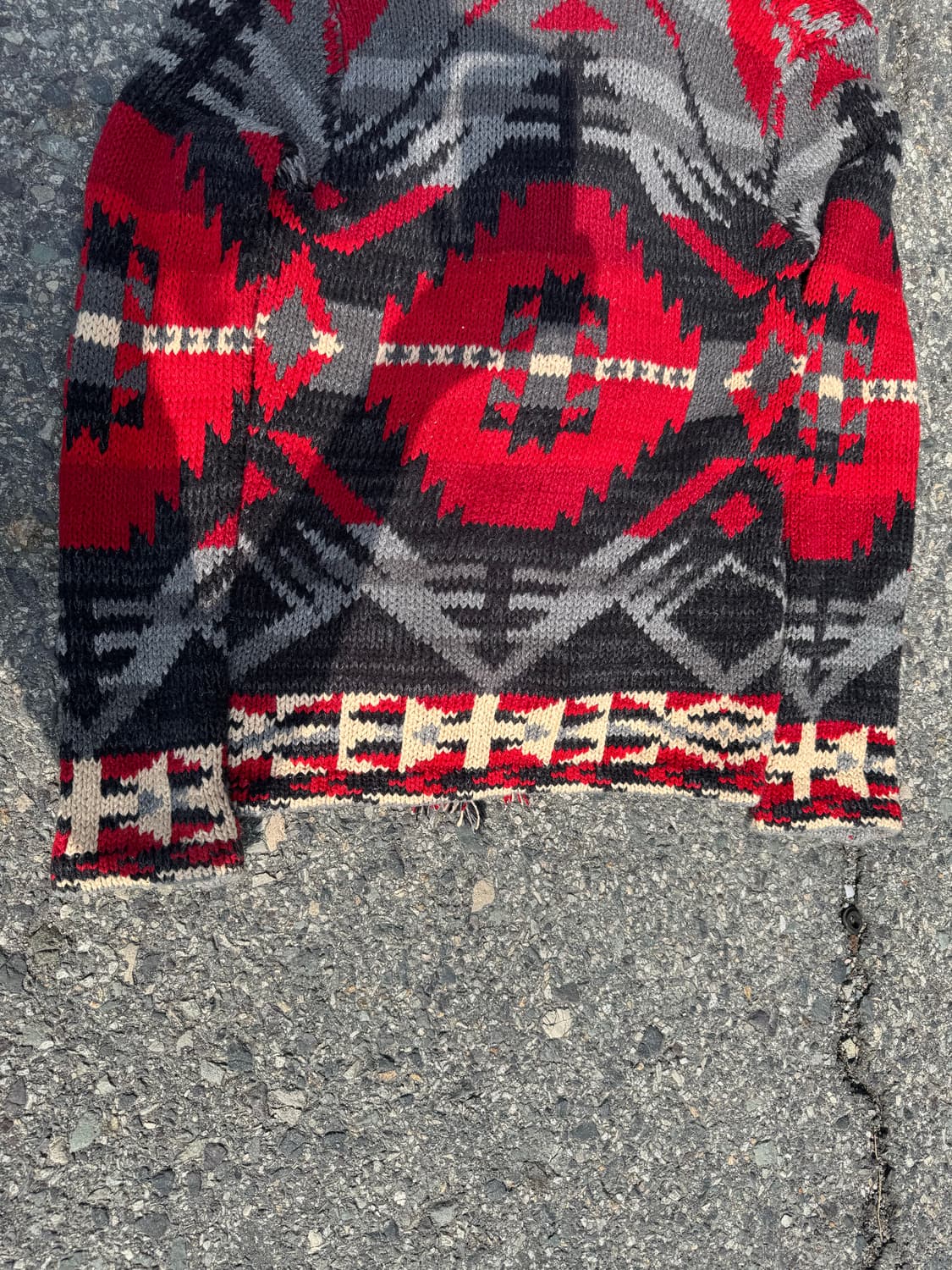 데님앤서플라이&랄프로렌 아즈텍 프린지 니트 가디건  상품이미지7