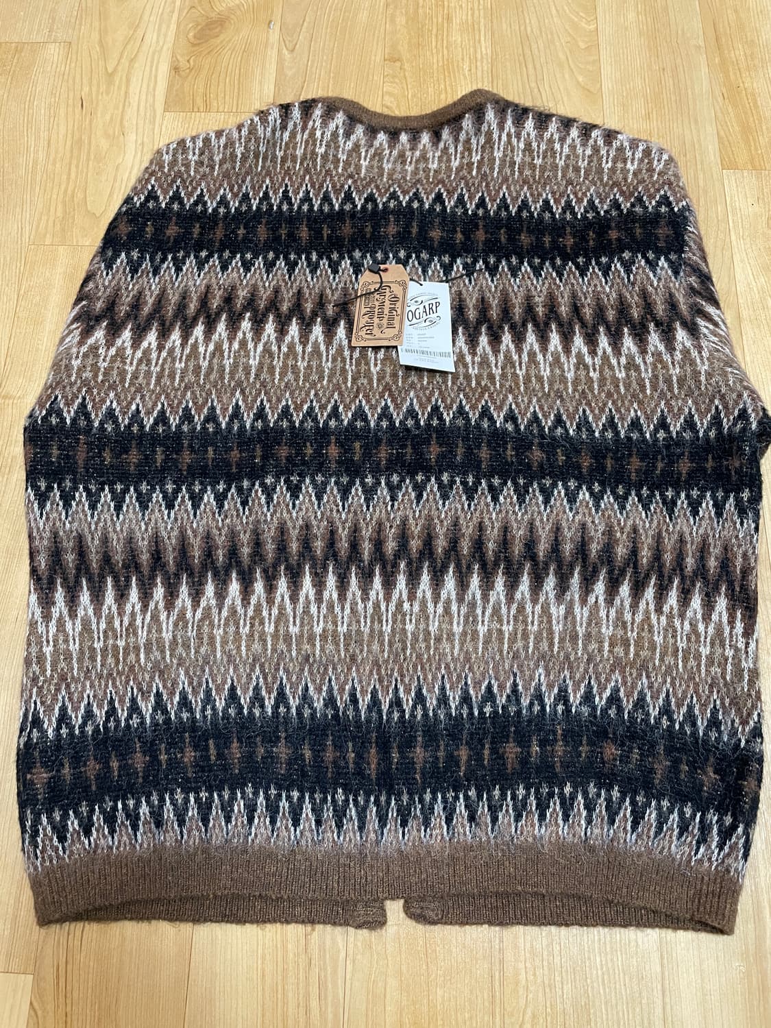 오가프 나바호 모헤어 자카드 가디건 2사이즈 택만 제거한 새상품 상품이미지9