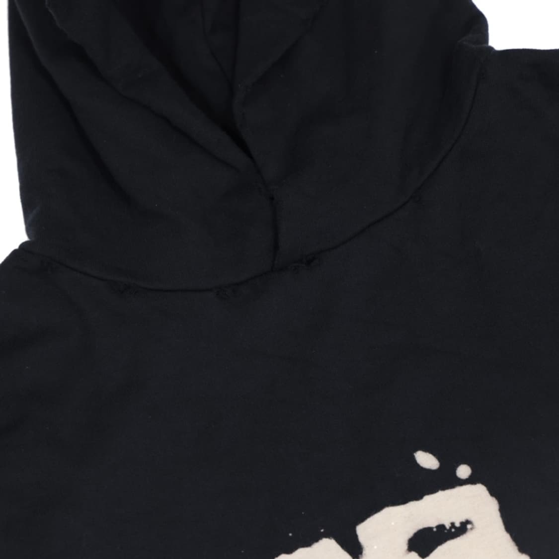 발렌시아가 핸드 드로운 BB 아이콘 후드 후드 라지 핏 블랙M 상품이미지5