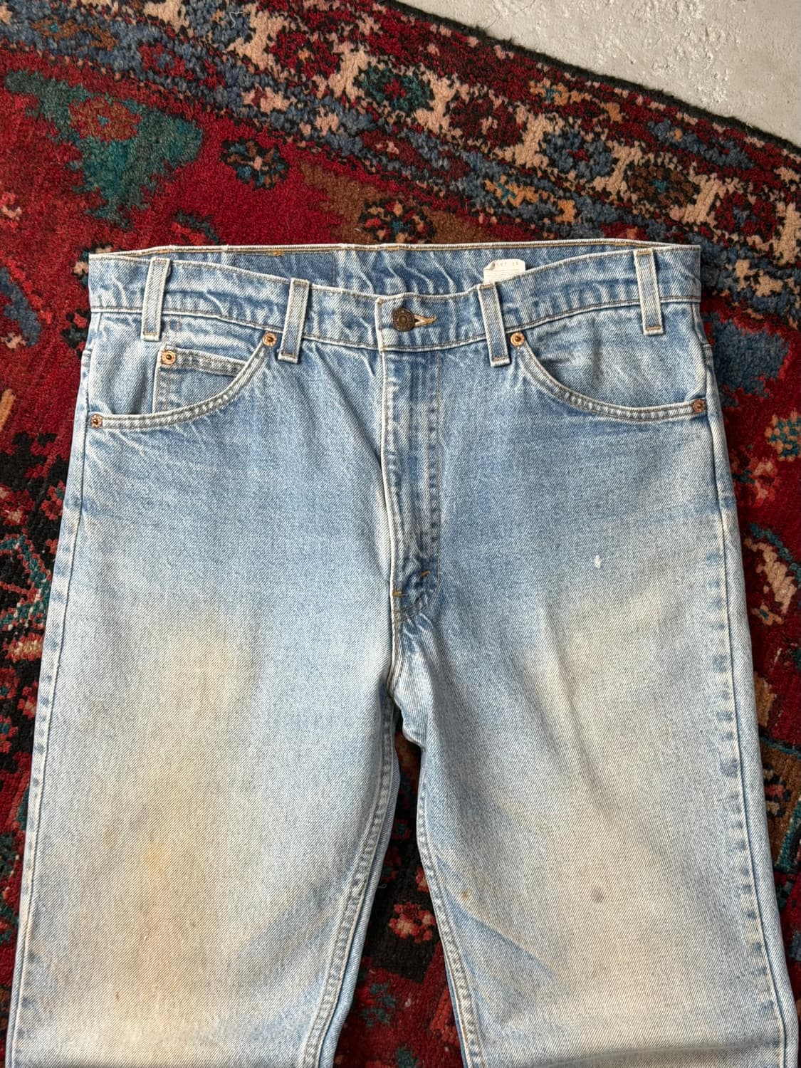90's USA Made 빈티지 리바이스 517 오렌지탭 부츠컷 데님 상품이미지5