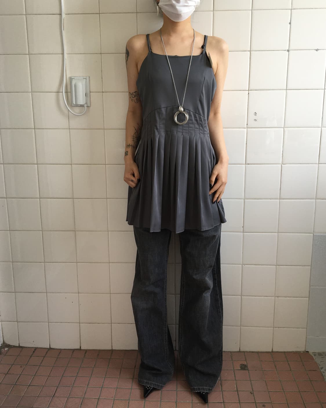 Pleats point sleeveless 상품이미지6