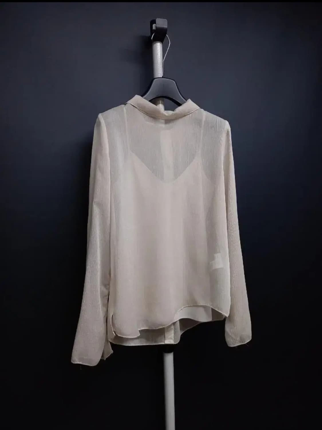 타임 TIME 오셀로 시스루 긴팔블라우스 44.55 상품이미지3