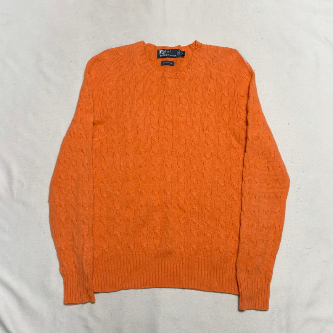 L 폴로랄프로렌 오렌지 캐시미어 케이블 니트 상품이미지2