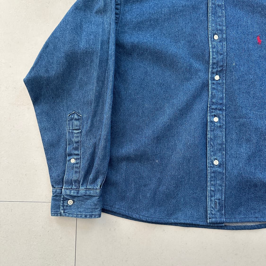 90s 폴로 컨트리 랄프로렌 데님 셔츠 M  상품이미지4