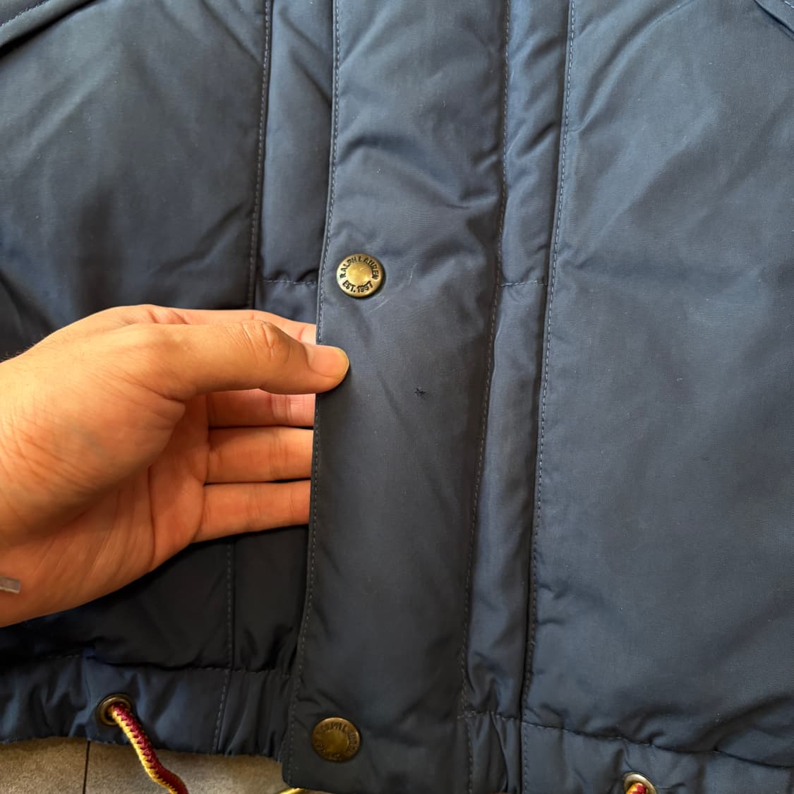 폴로 정품 네이비 덕다운 푸퍼 패딩 조끼 상품이미지5