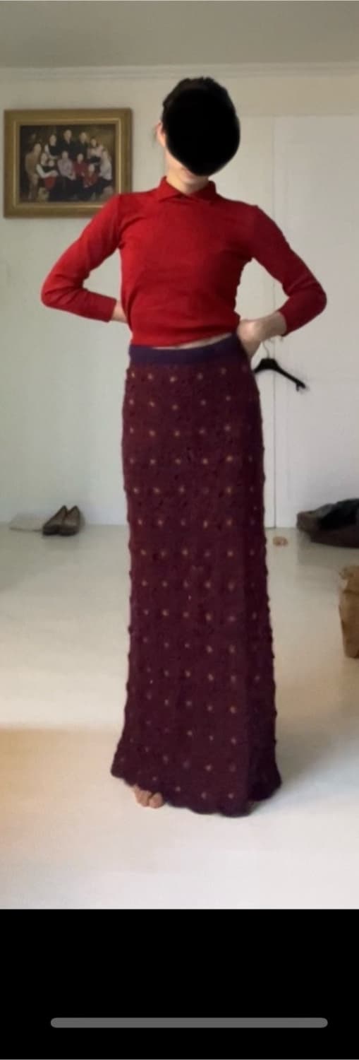 A.O.야츠키오니시 핸드니트 스커트 26,27 상품이미지6