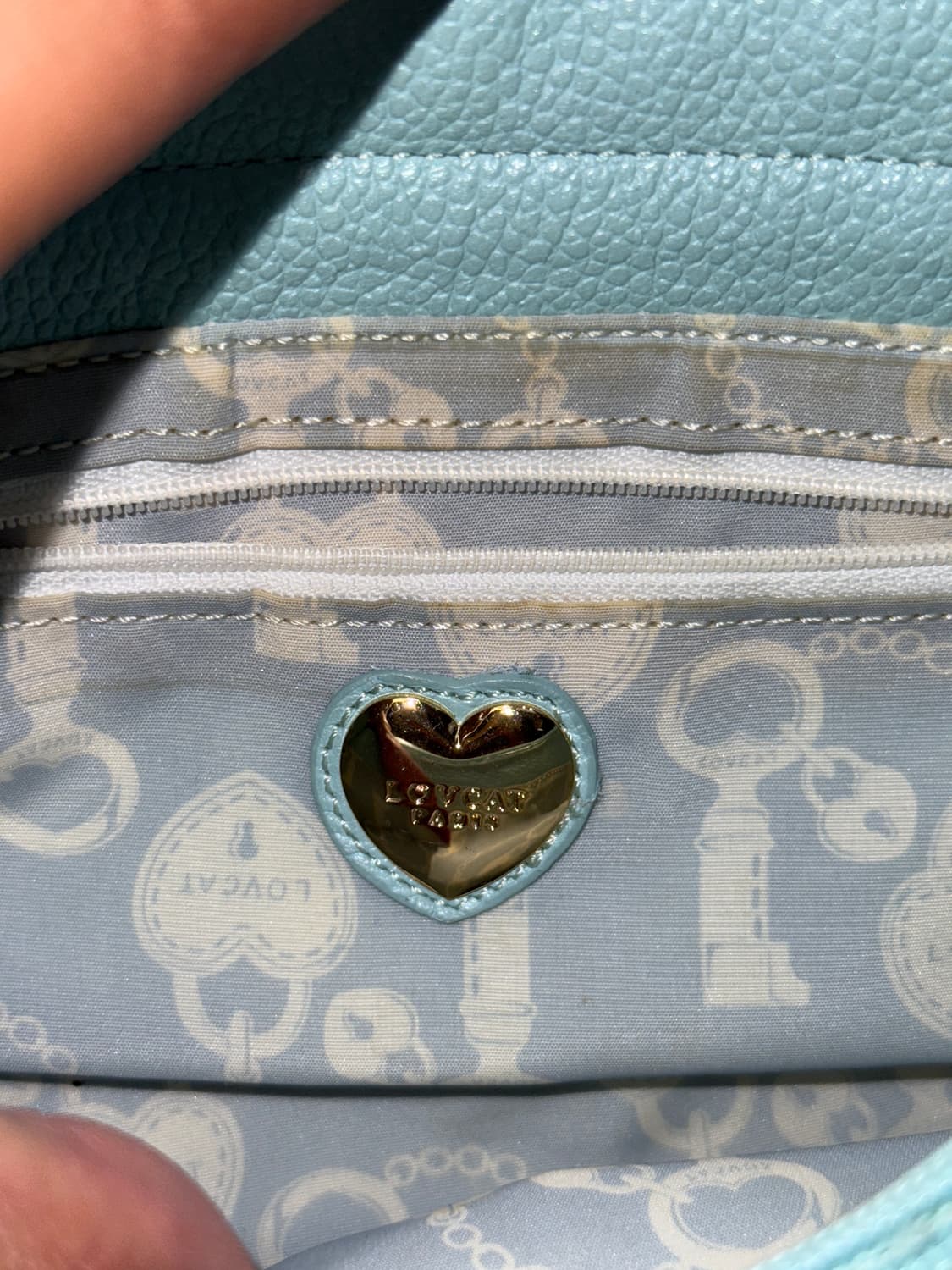 LOVCAT sky blue belted buckle 숄더백 상품이미지7