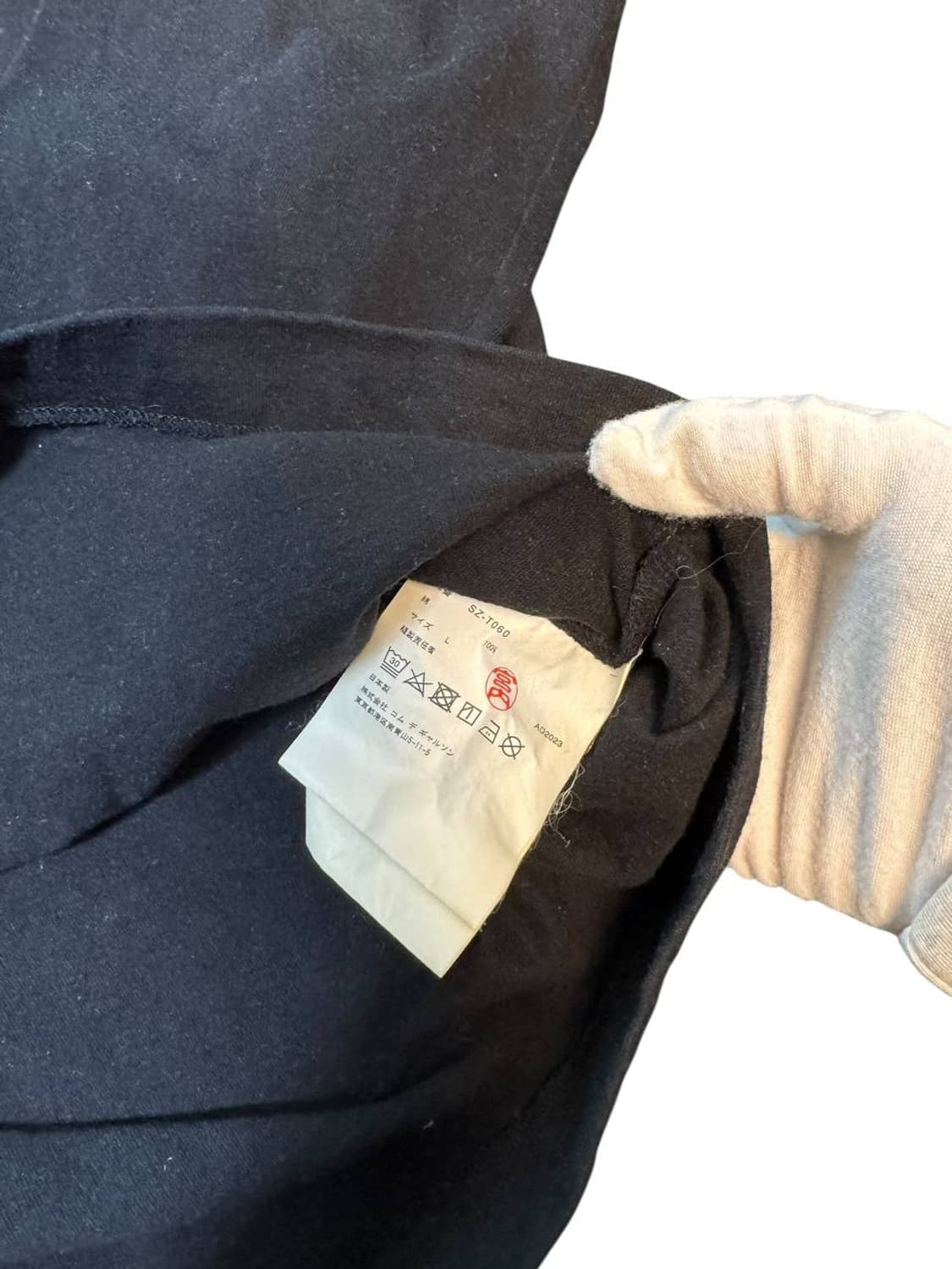 CDG 꼼데가르송 스몰 로고 롱슬리브 블랙 상품이미지3