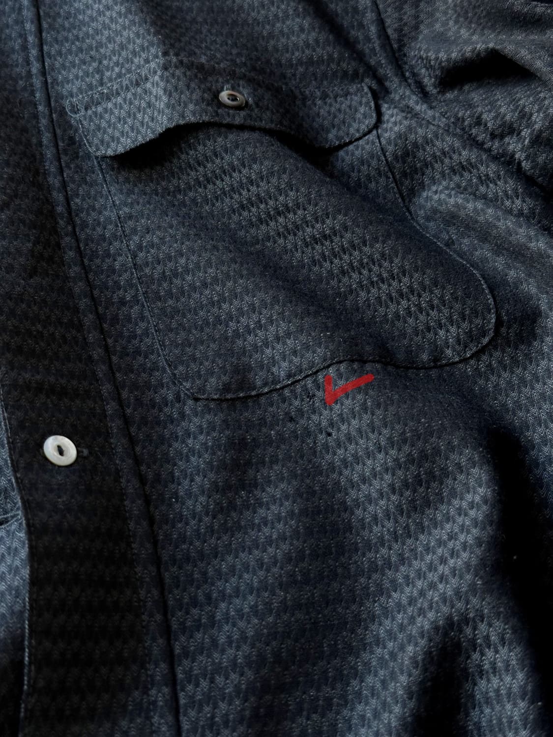 Stand collar panel design shirt 상품이미지3