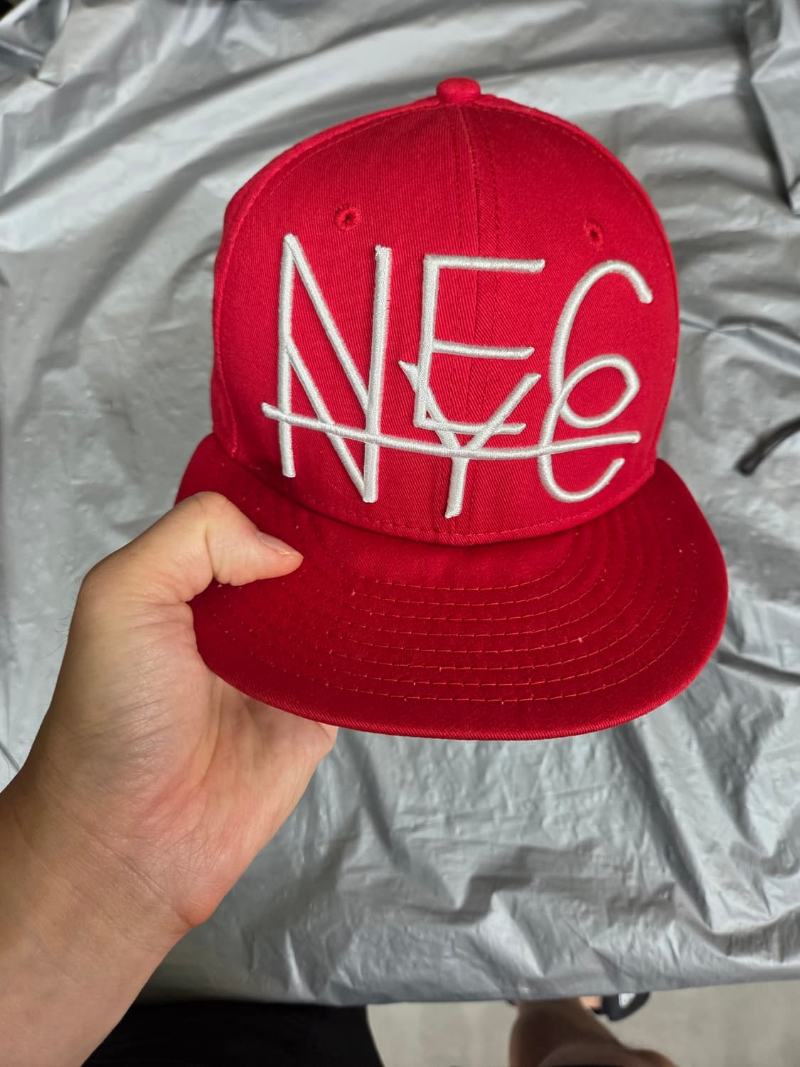 뉴에라 nyc 레드 스냅백 모자 m L 상품이미지1