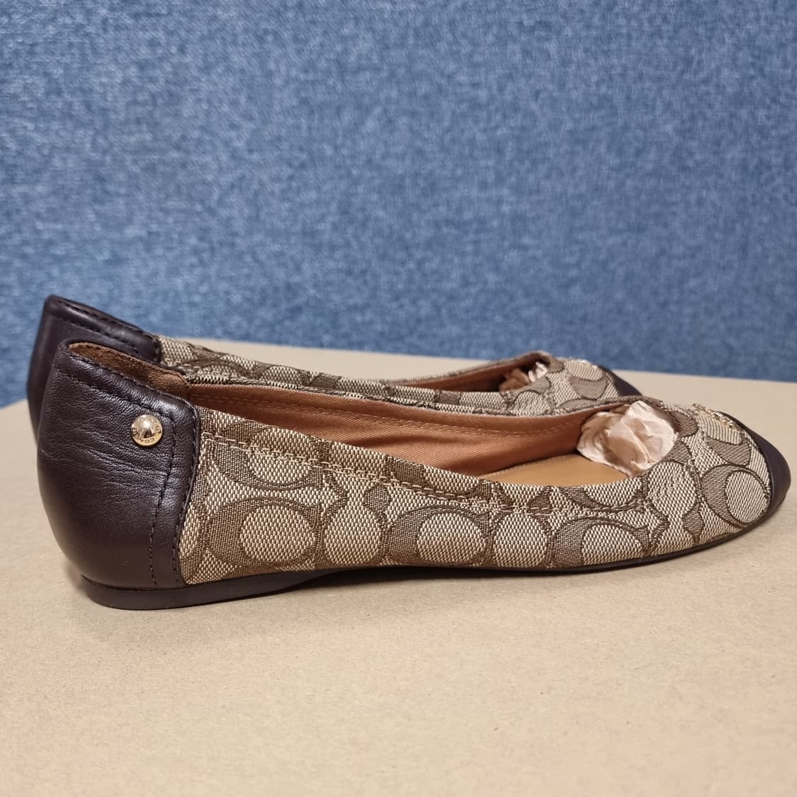 코치 COACH 플랫슈즈 단화 구두 (235-240/표기37) 상태완벽 상품이미지3