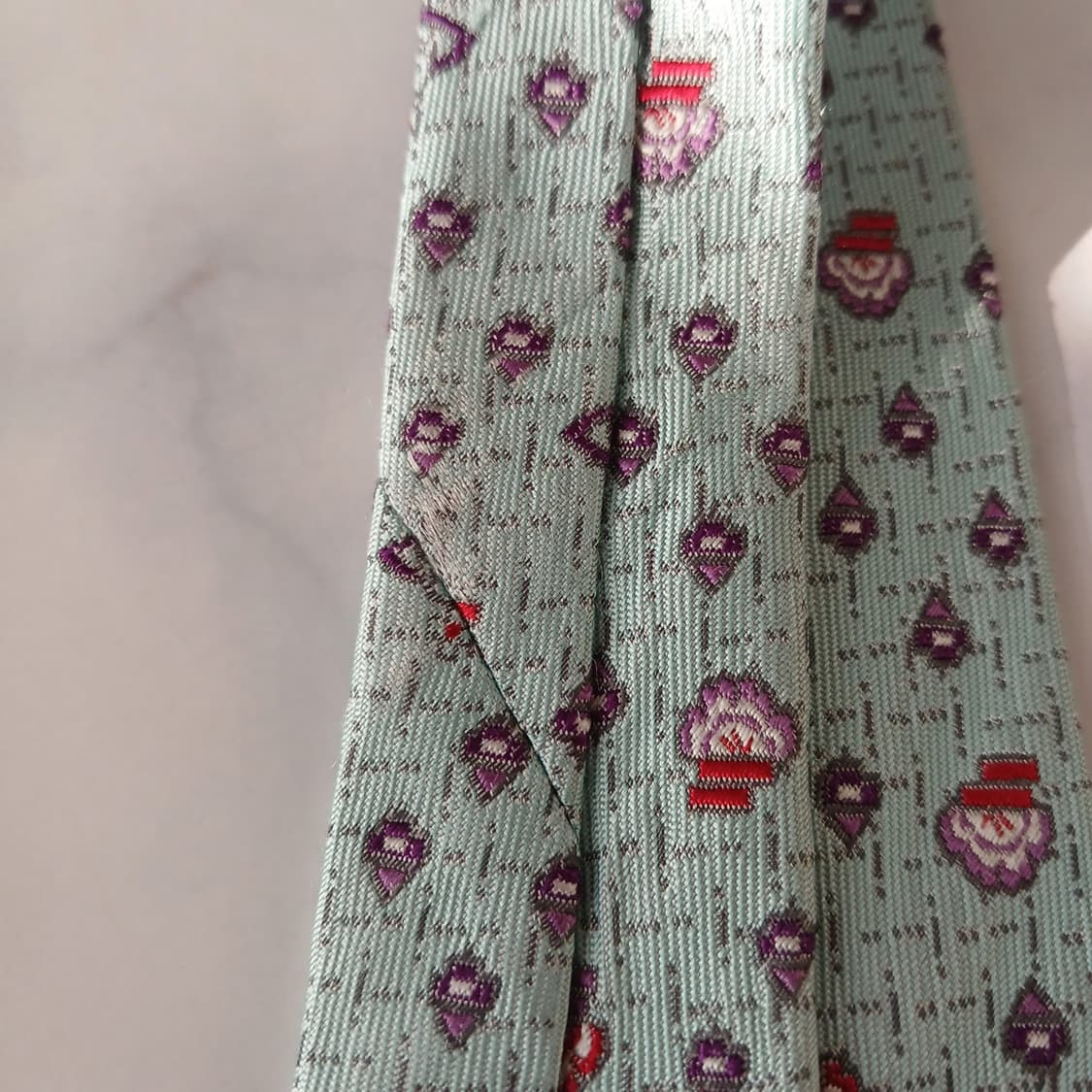 비비안웨스트우드 실크 민트 패턴 넥타이 8.8cm A~B등급 A19481 상품이미지8