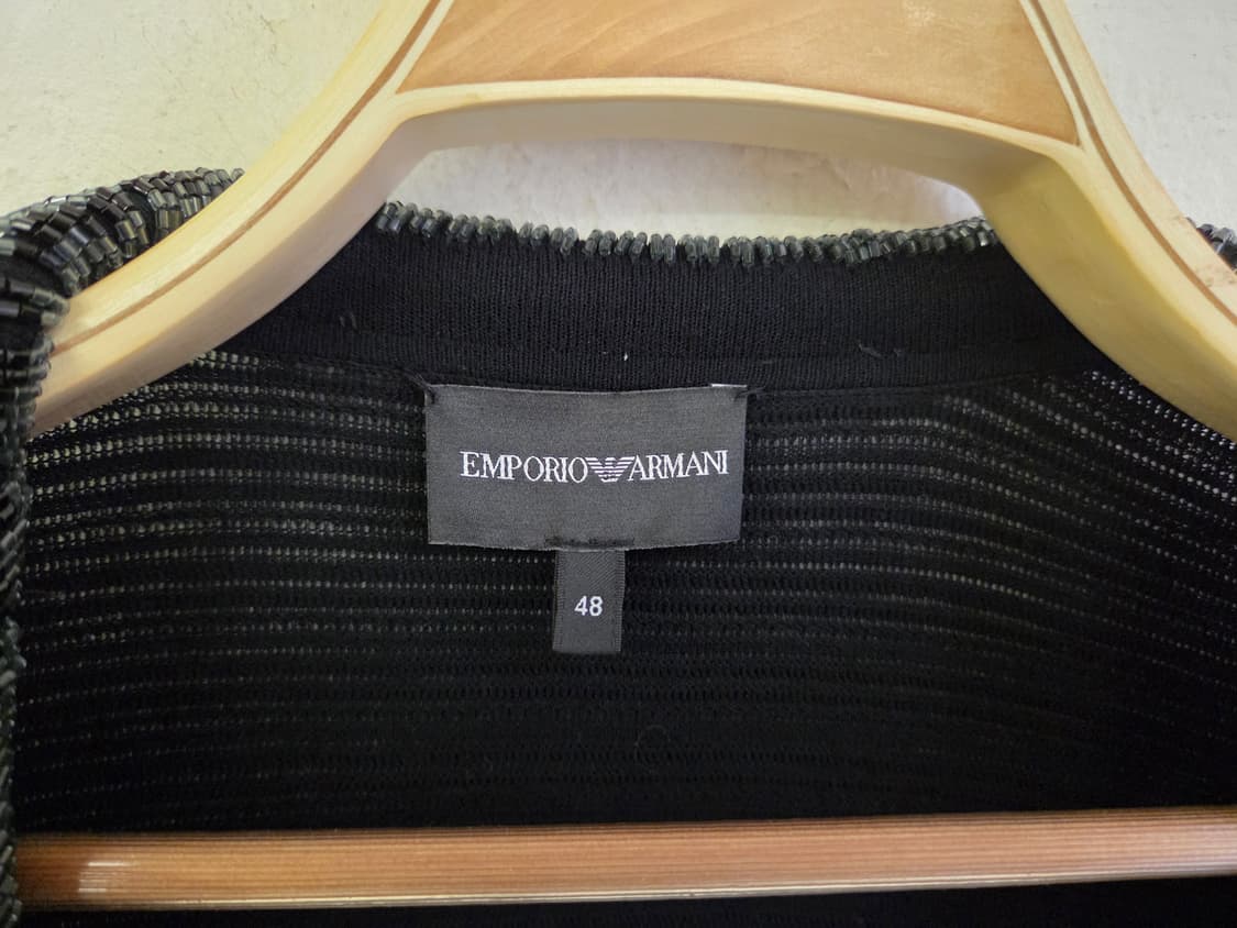 엠포리오 아르마니 블랙 트리밍 가디건 48 상품이미지2