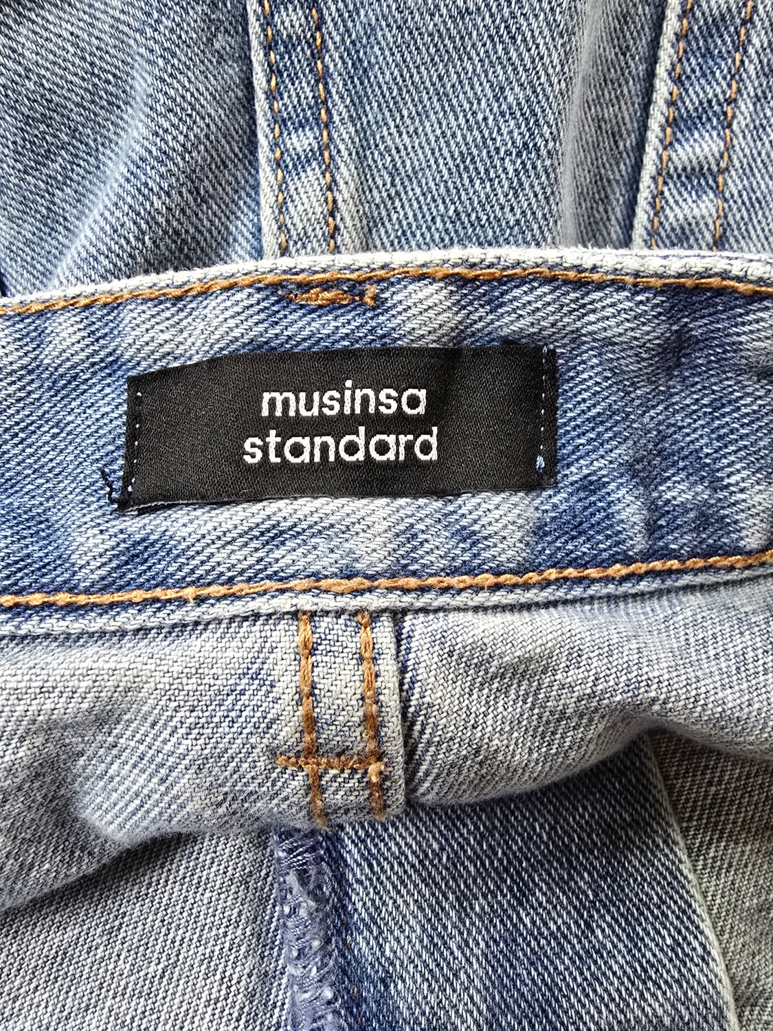 무신사 연청 데님 와이드 팬츠 (1452) 상품이미지3