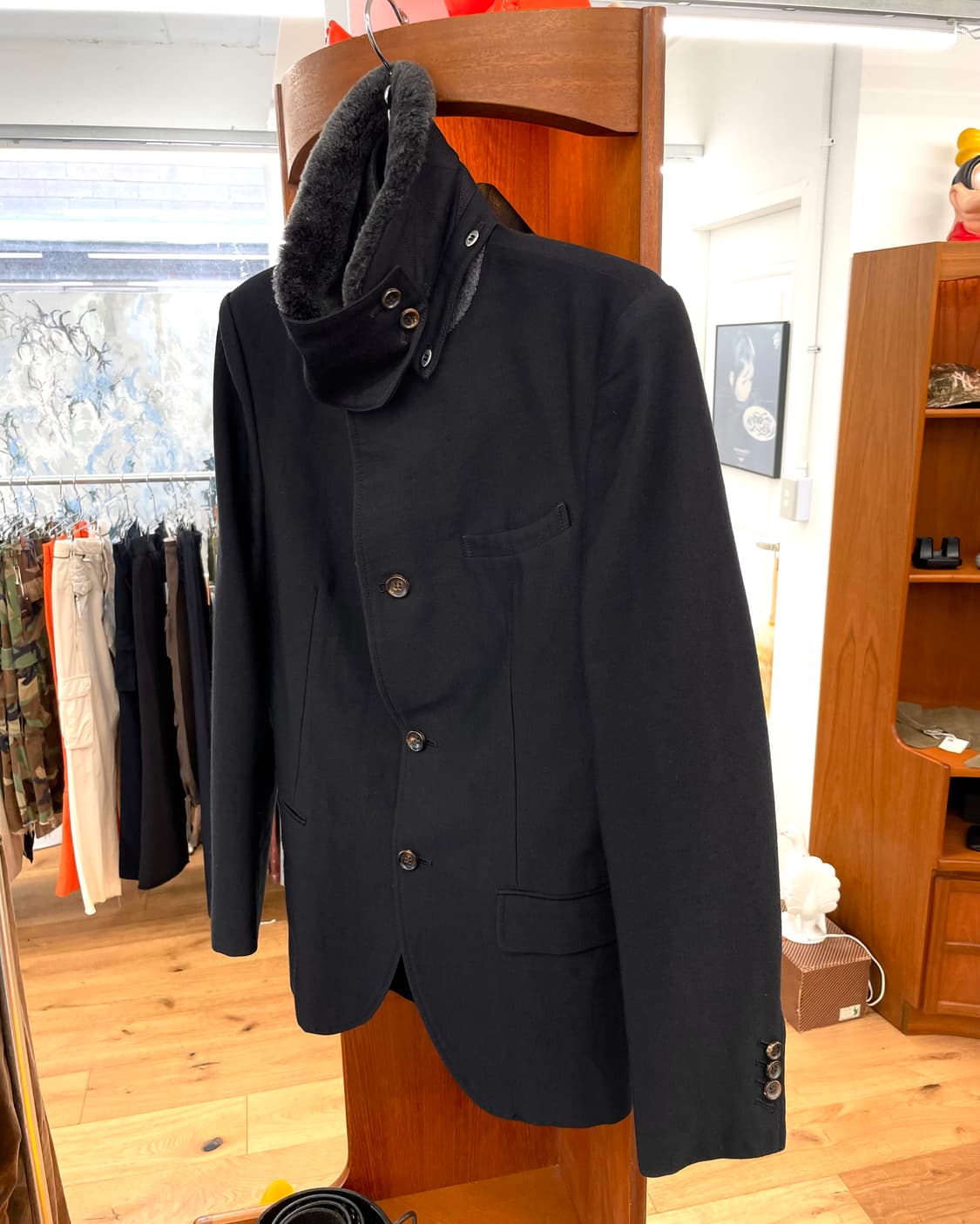 [M] 미하라야스히로 퍼 트리밍 테일러드 자켓 상품이미지9