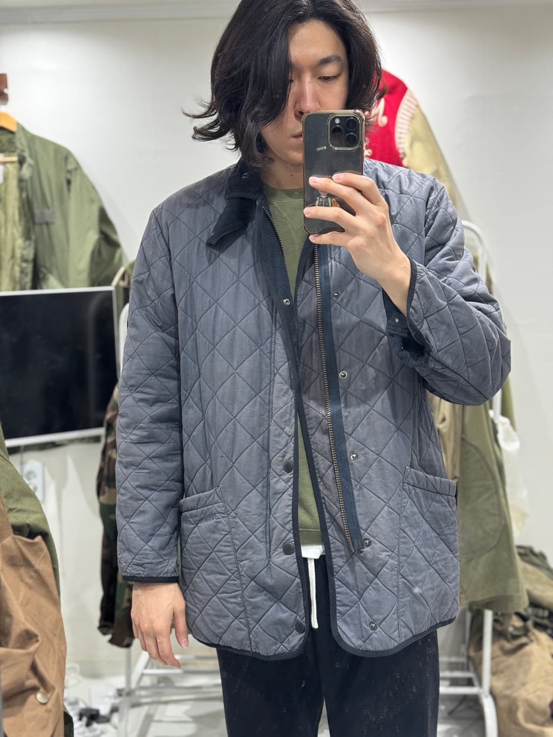 빈티지 바버 퀼팅 자켓 (105) 상품이미지10