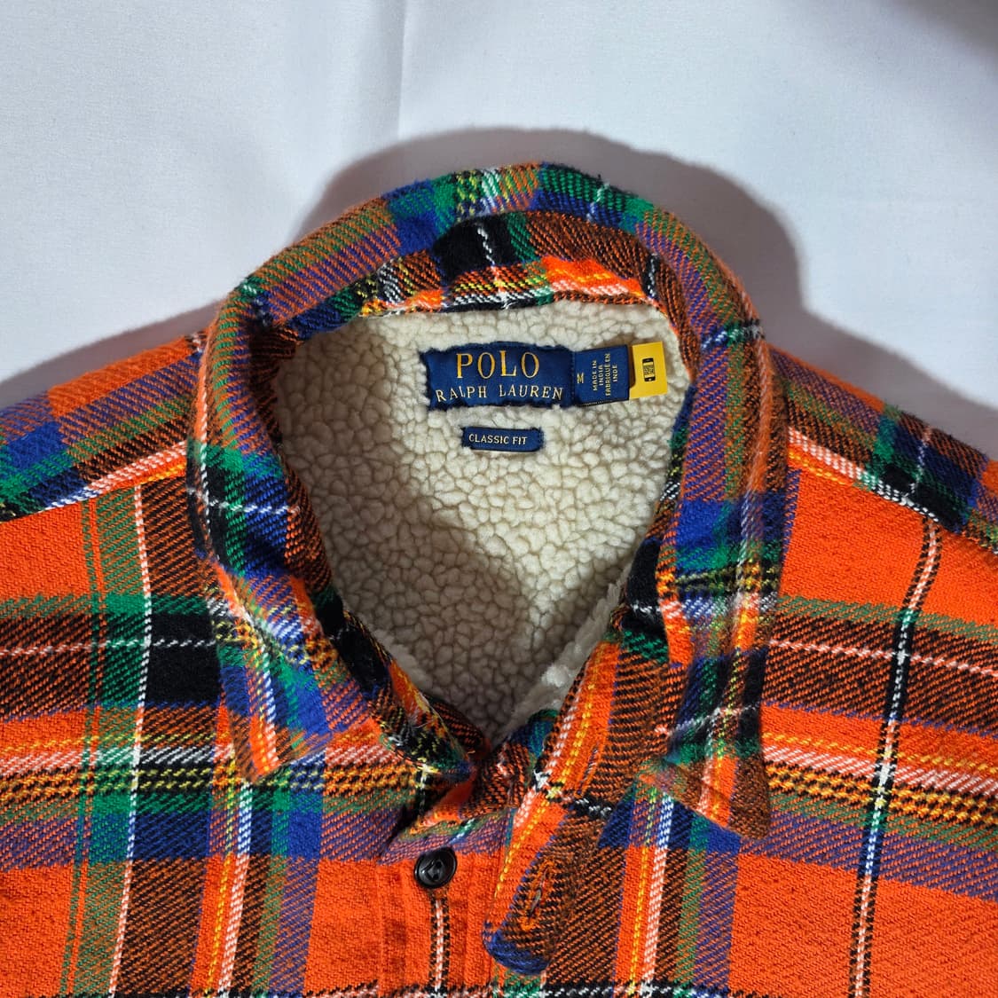 [M]폴로 랄프로렌 셰르파 체크 셔츠 자켓(QR정품인증) 상품이미지2