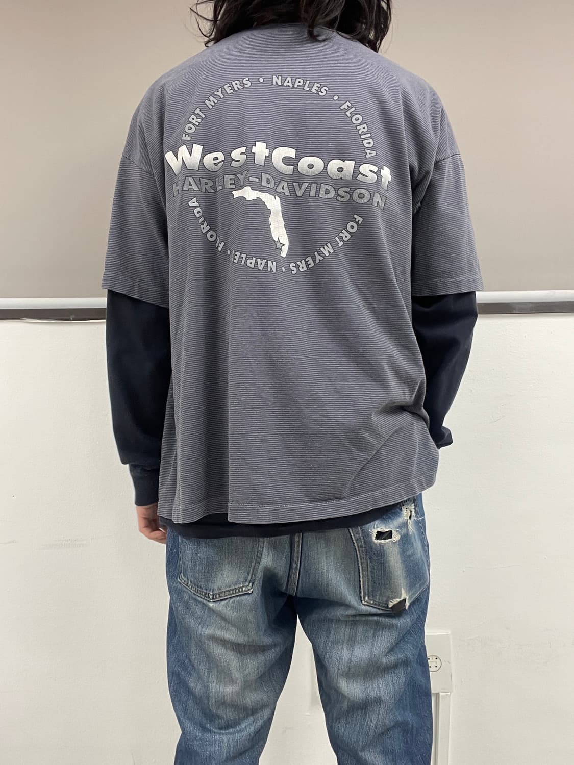 [XL] 00s made USA 할리데이비슨 숏 슬리브 반팔 티셔츠 상품이미지9