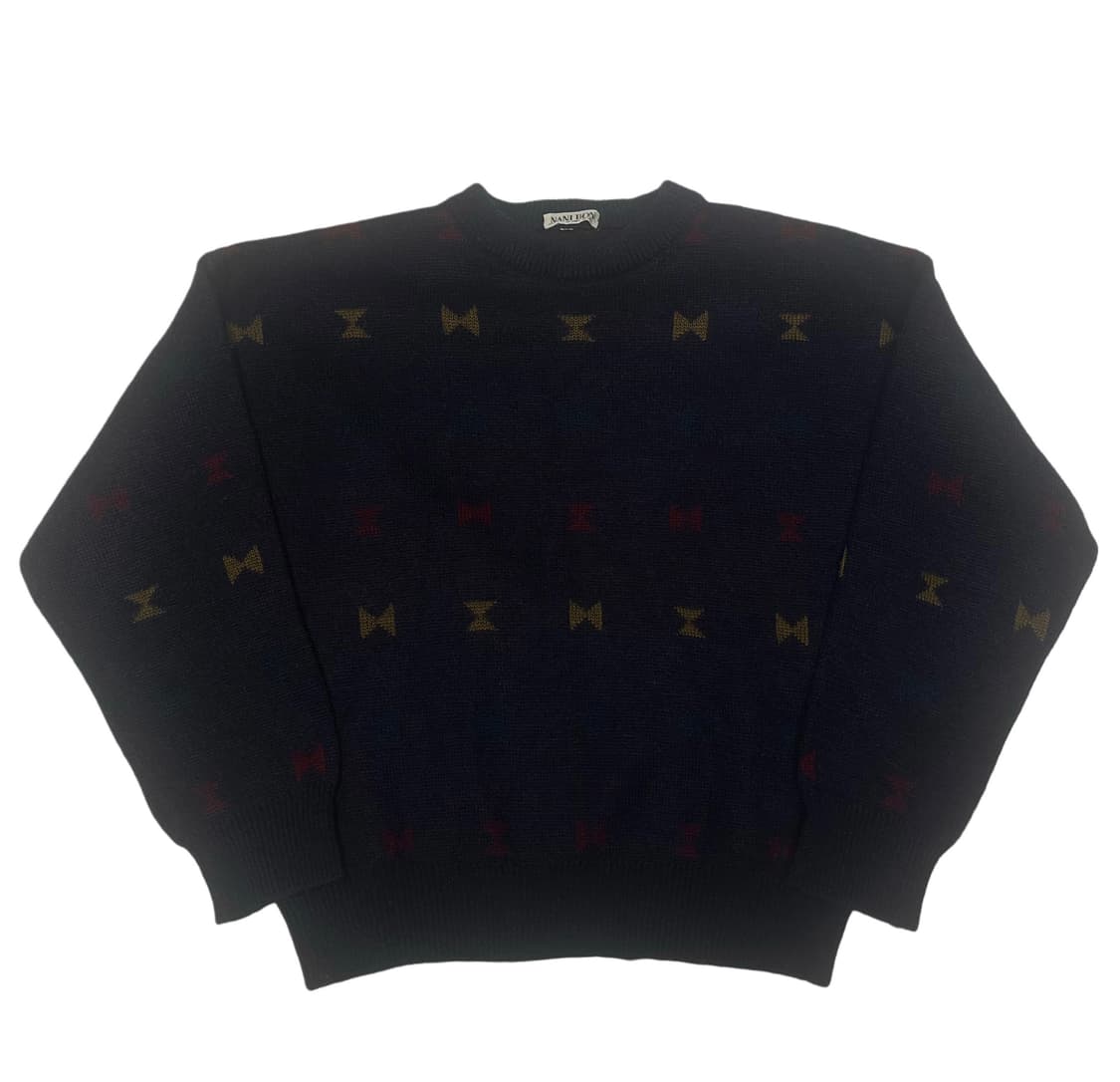 Nanibon 퍼플패턴니트 100 상품이미지1