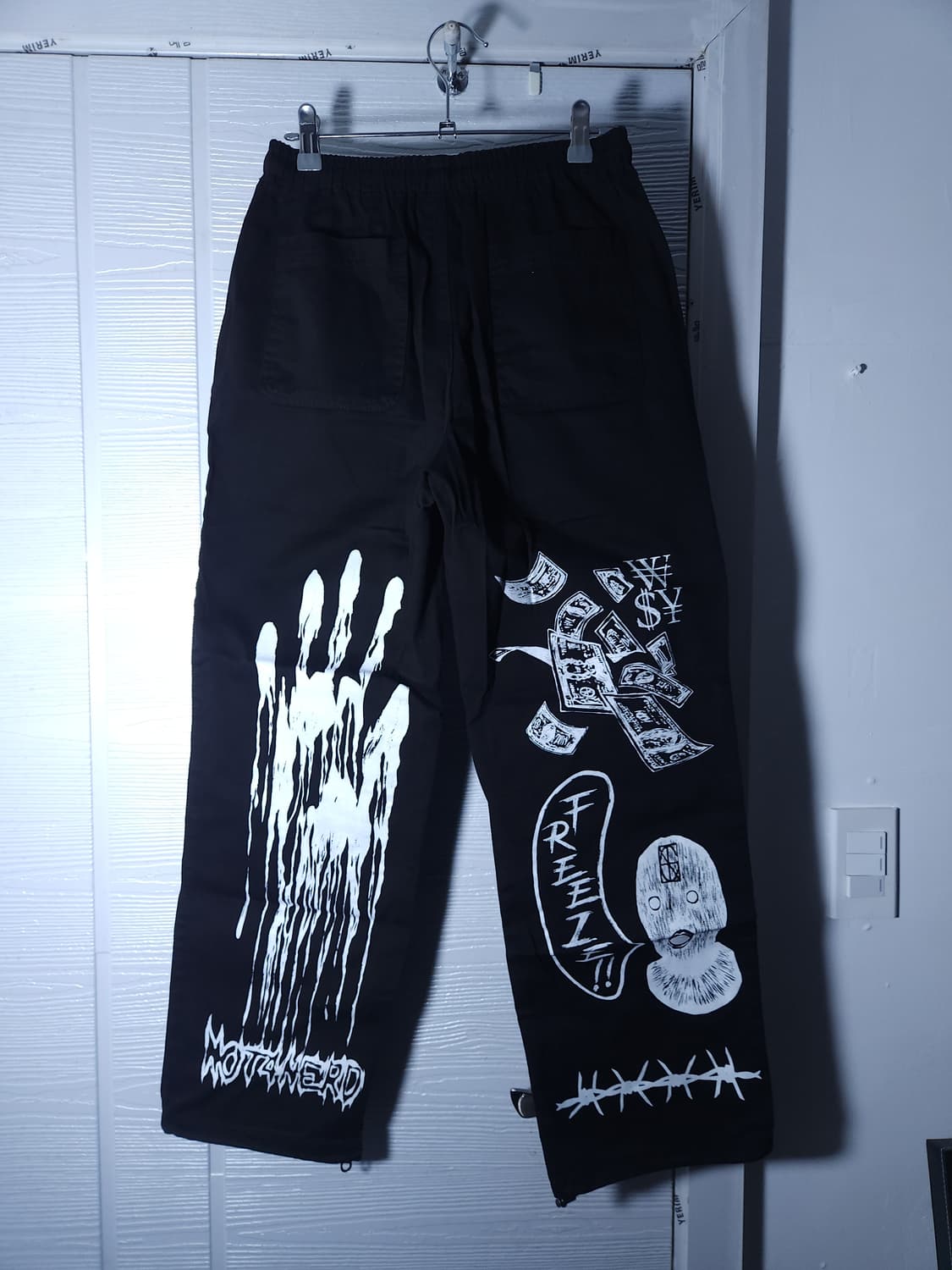 ​낫포너드(NOT4NERD) 올오버 그래픽 와이드 스트링 팬츠 상품이미지2