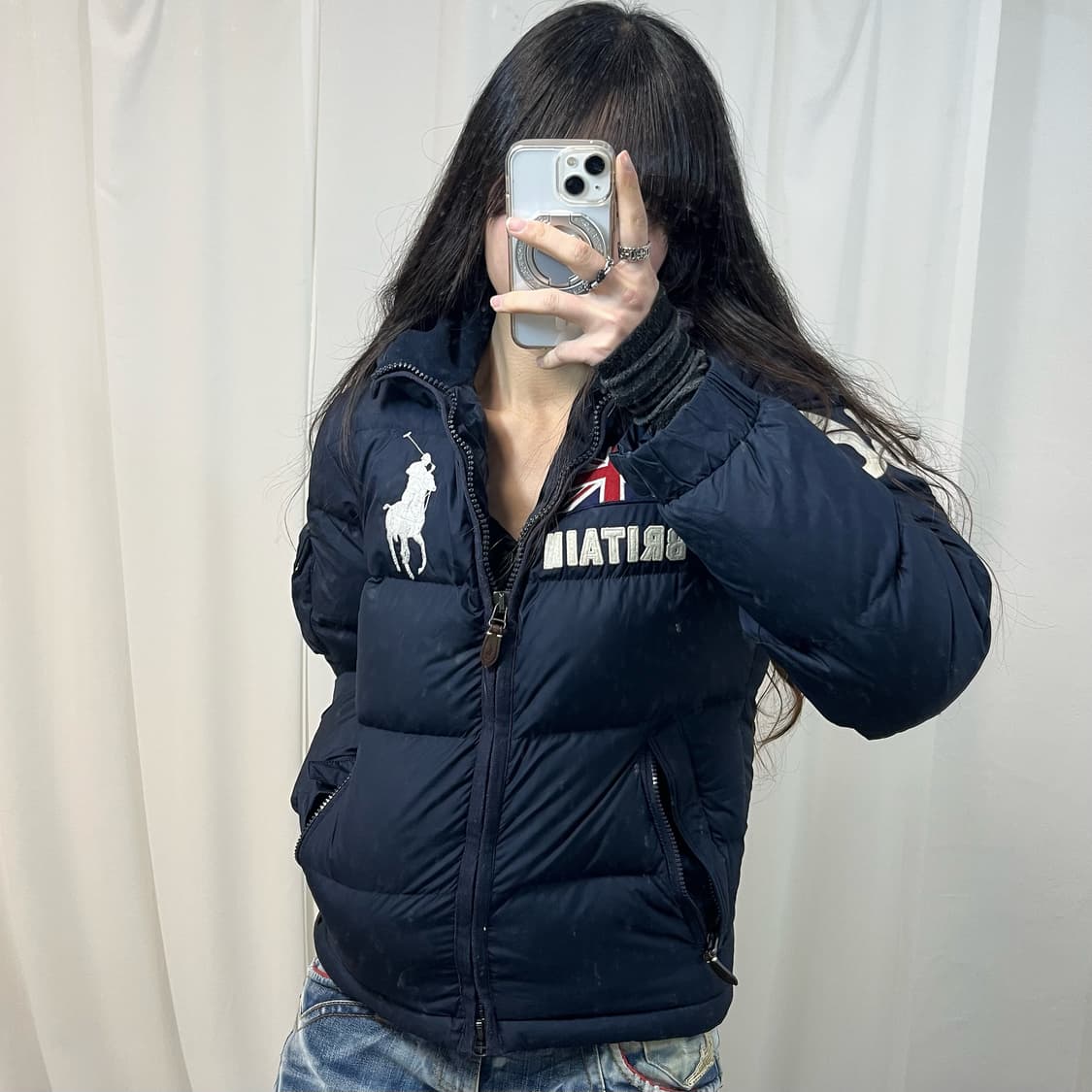 Polo Big Pony Navy Padding Jacket 상품이미지2