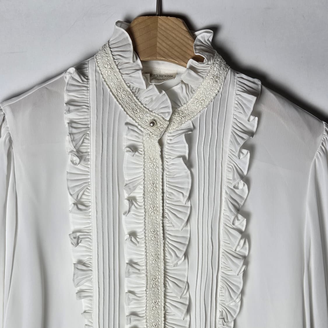 [JPN] 빈티지 프릴 클래식 블라우스 상품이미지3