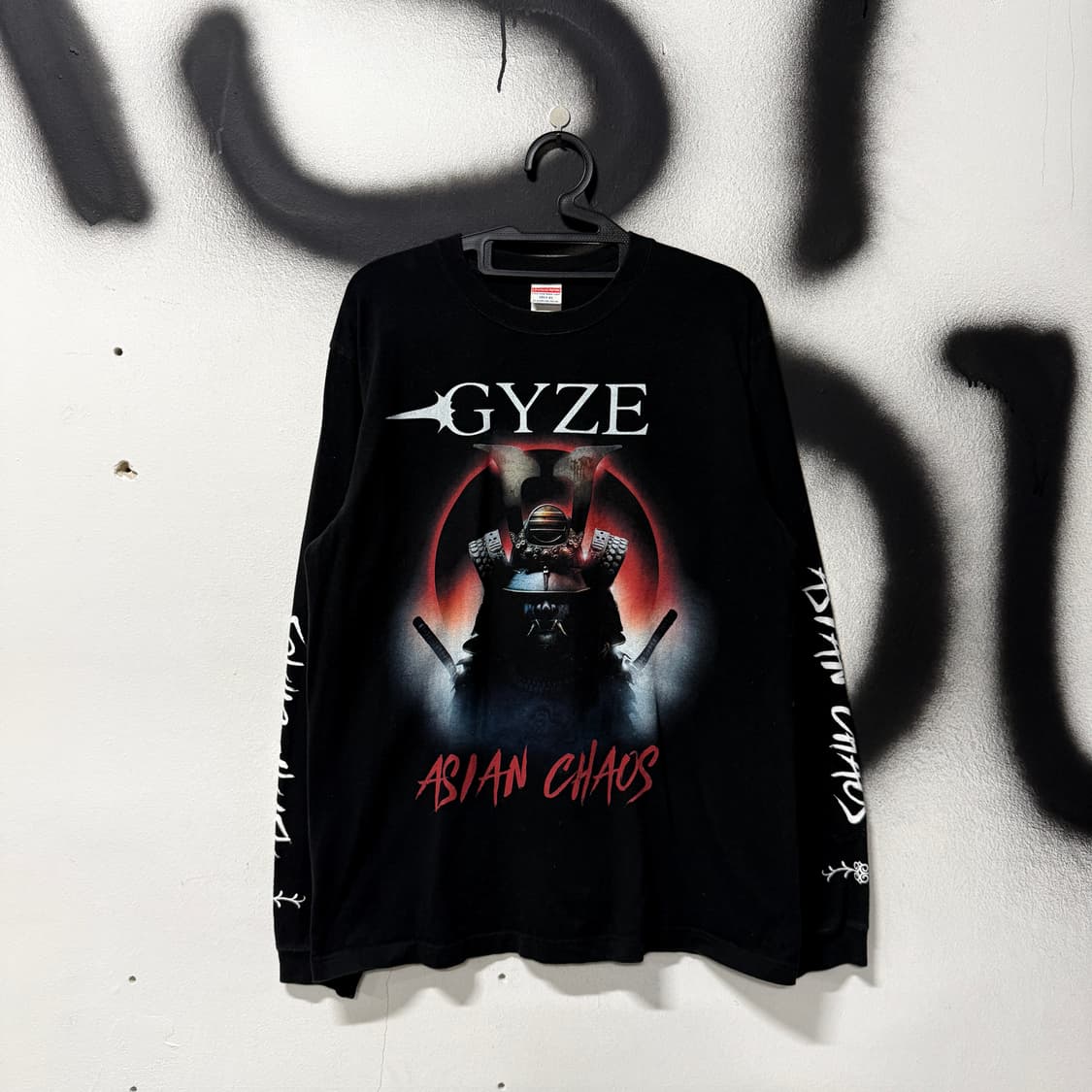 United Athle Gyze 아시안 카오스 풀 프린팅 펑크 롱 슬리브 상품이미지1