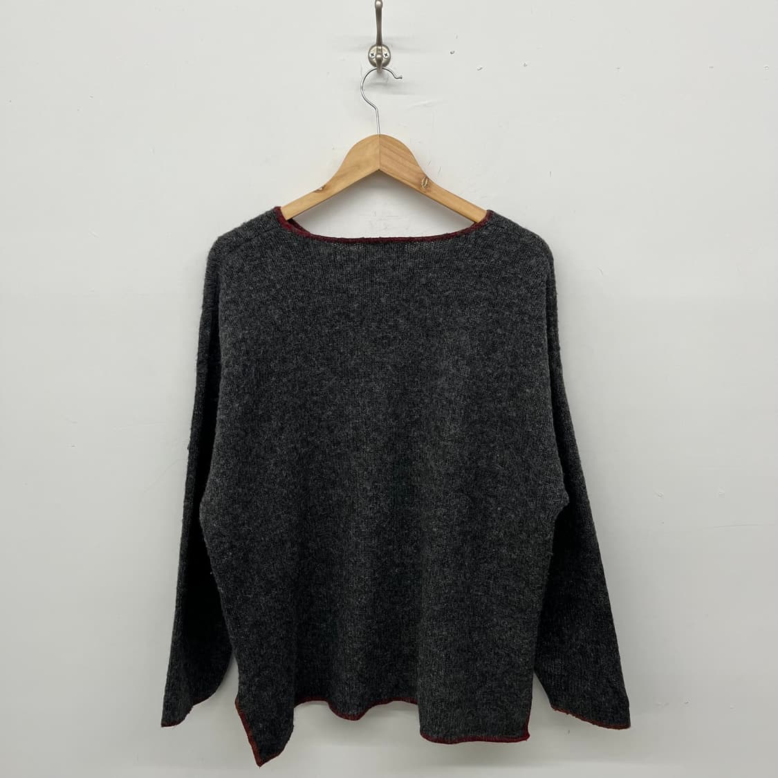 울리치 회색 울 니트 스웨터 L 상품이미지4
