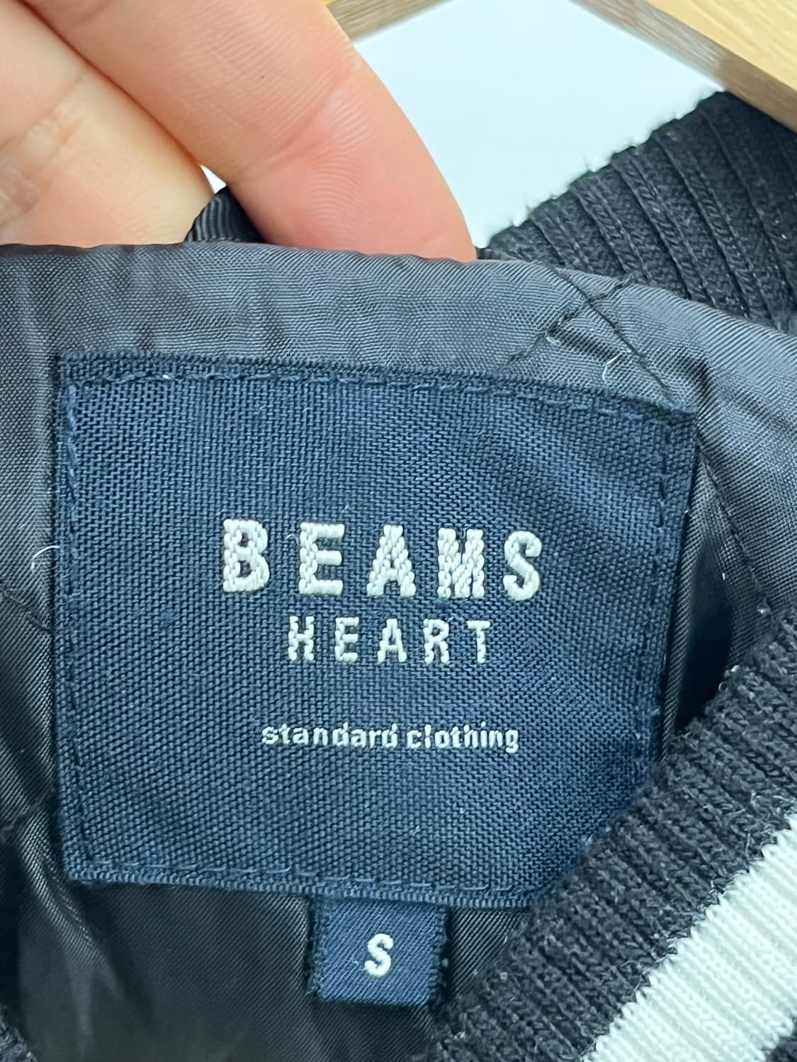 XL) BEAMS HEART WOOL VARSITY JACKET 상품이미지2