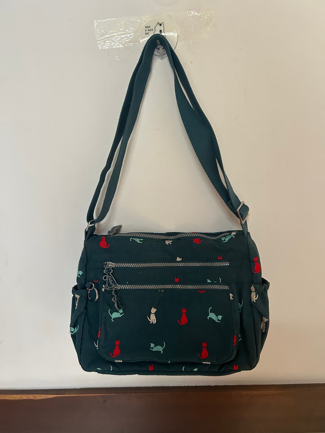 고양이 지퍼 크로스백  상품이미지5