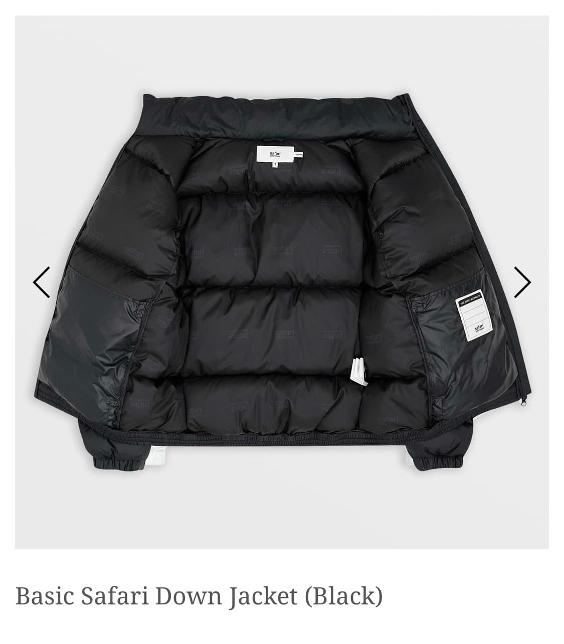 사파리스팟 BASIC SAFARI DOWN JACKET 블랙 1사이즈 상품이미지3