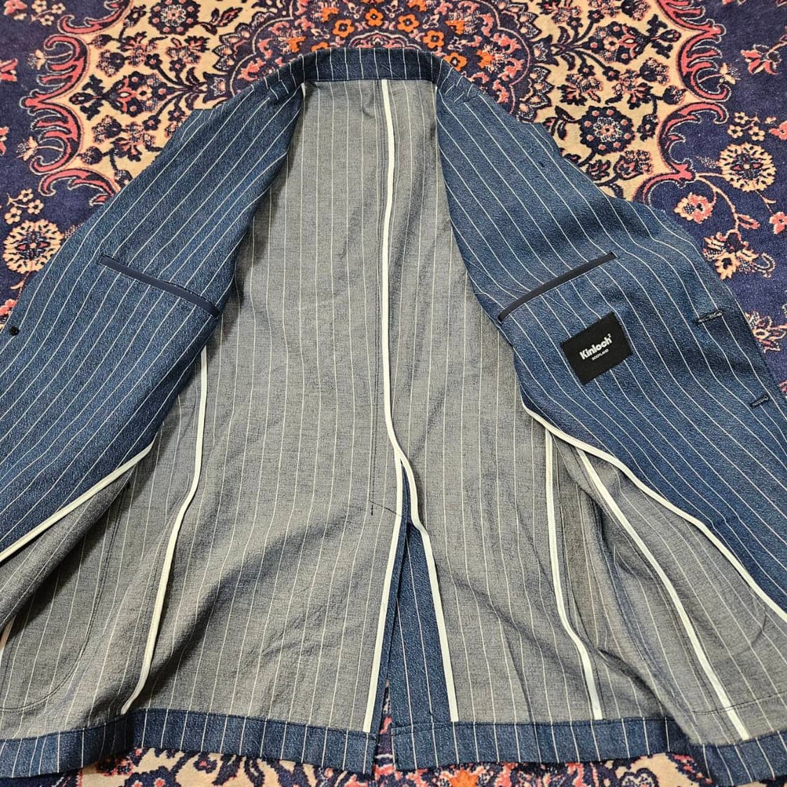 킨록 엔더슨(Kinloch) 린넨 코튼 혼방 투버튼 블레이져 자켓 상품이미지5