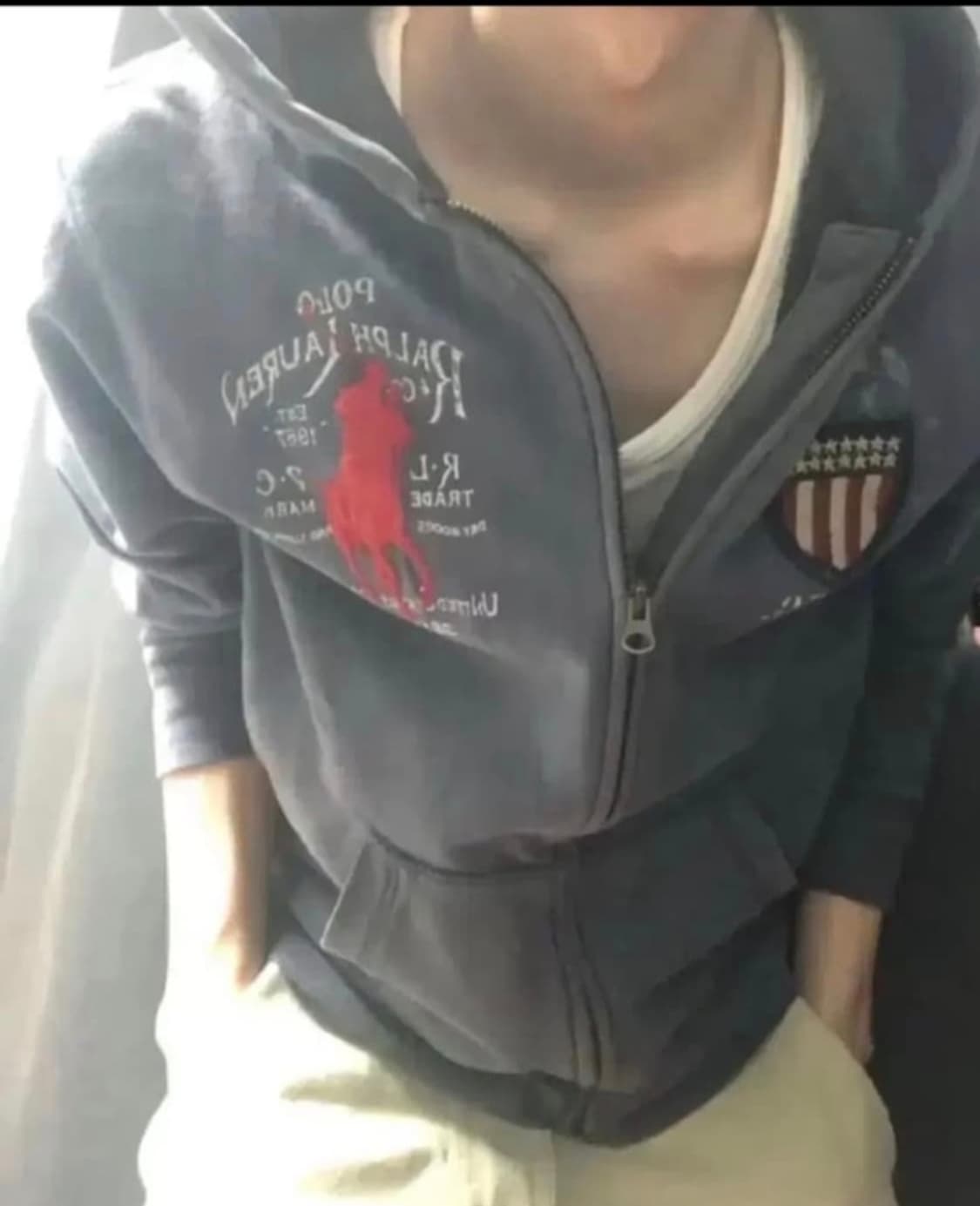 네고가능)폴로 빅포니 성조기 후드집업(무료배송) 상품이미지1