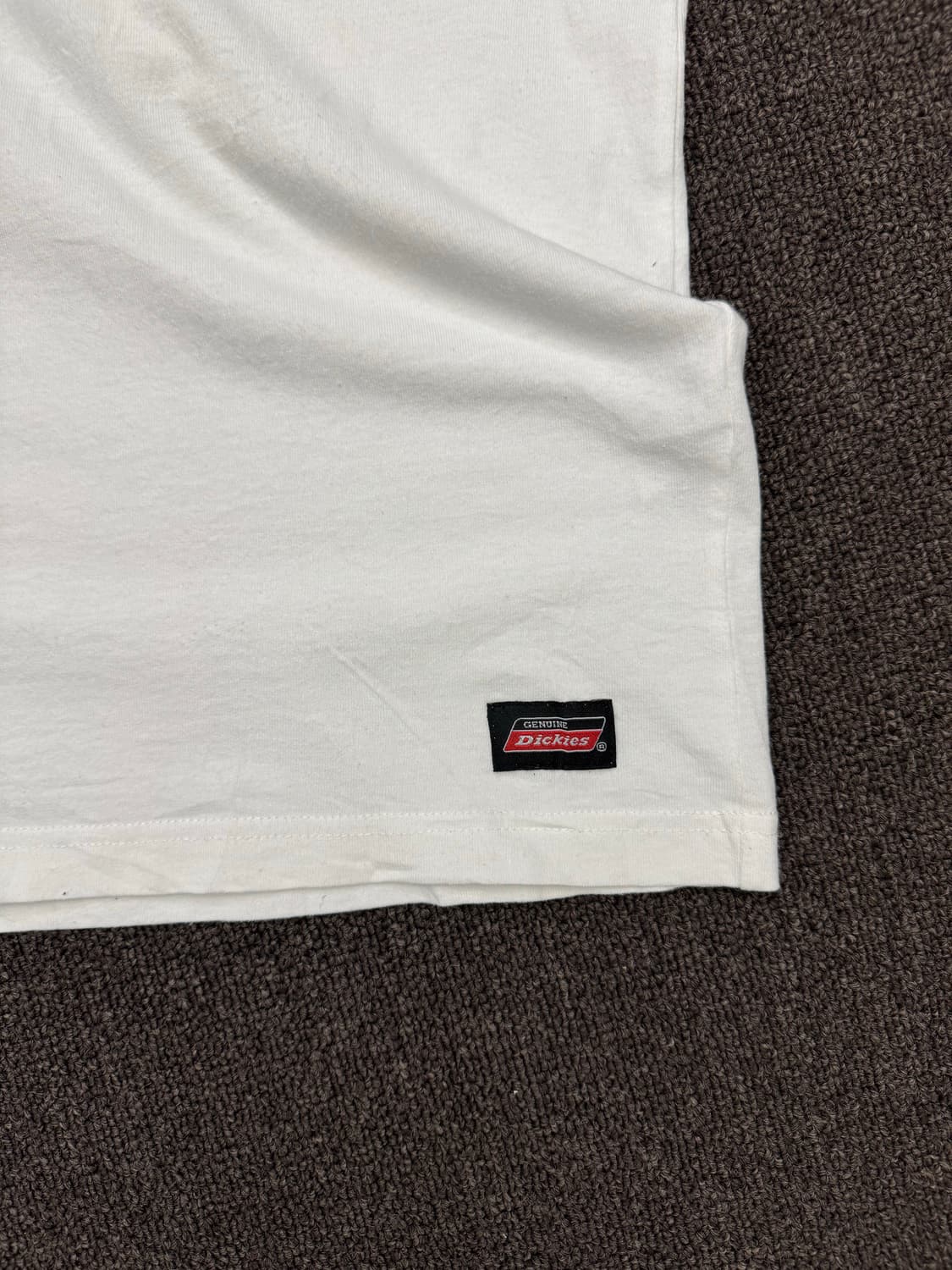 3L)디키즈 빈티지 자수 프린팅 로고 화이트 반팔 상품이미지3