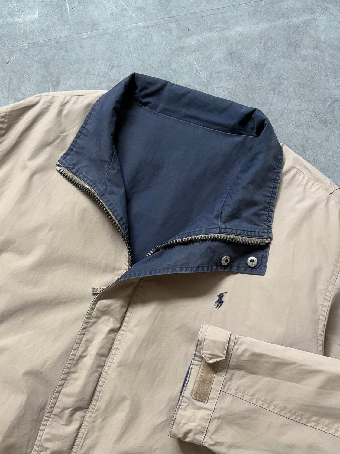 Polo 폴로 랄프로렌 리버시블 베이지/네이비 코튼 자켓  상품이미지2