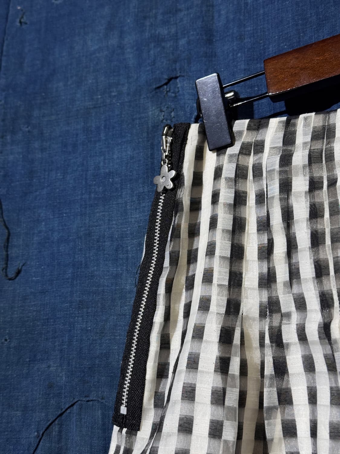 26inch ) M'S GRACY Sheer Gingham Skirt 상품이미지7