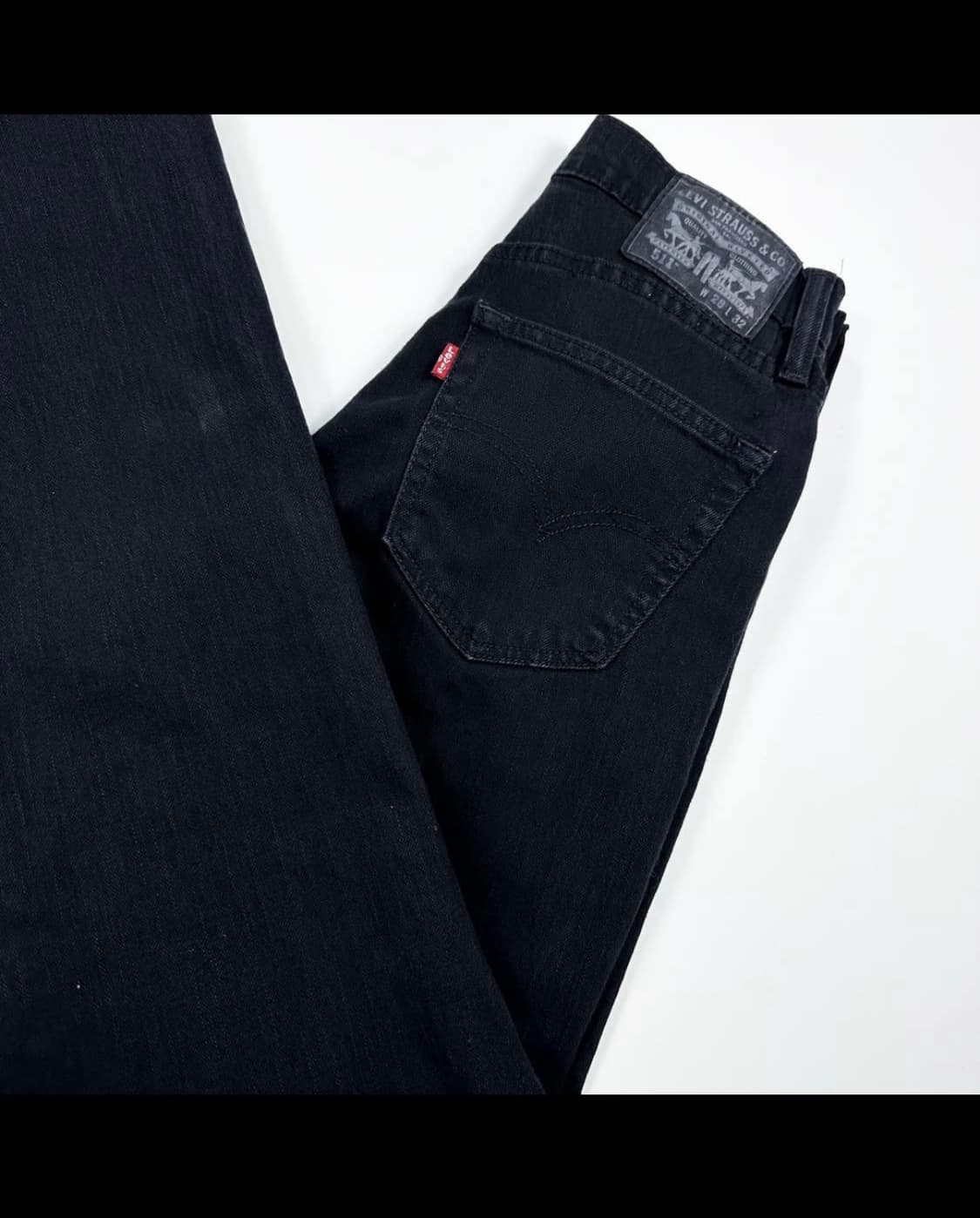 리바이스 511 오리지널 흑청 블랙진 데님 팬츠 (28인치) 상품이미지1