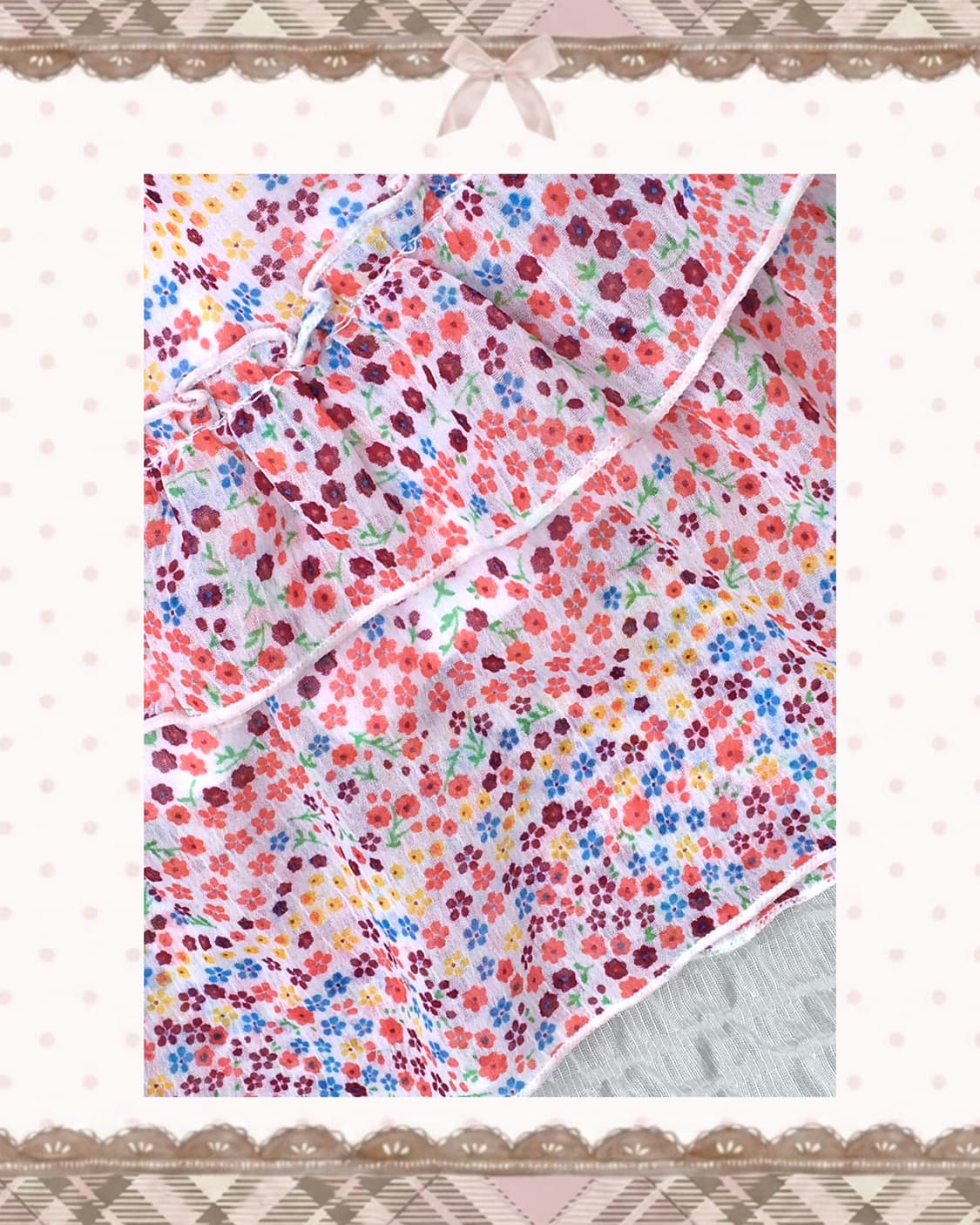 레이스 잔꽃 캉캉 원피스 상품이미지4