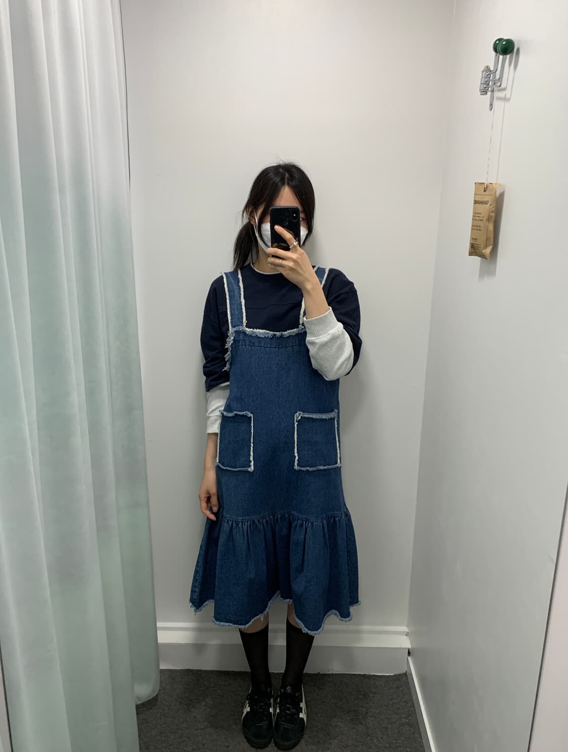 데님 원피스 레이어드 상품이미지5
