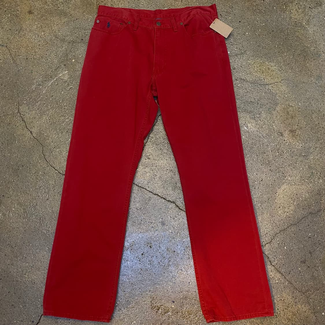 USA 미국 빈티지 폴로 랄프로렌 레드 면바지 상품이미지1