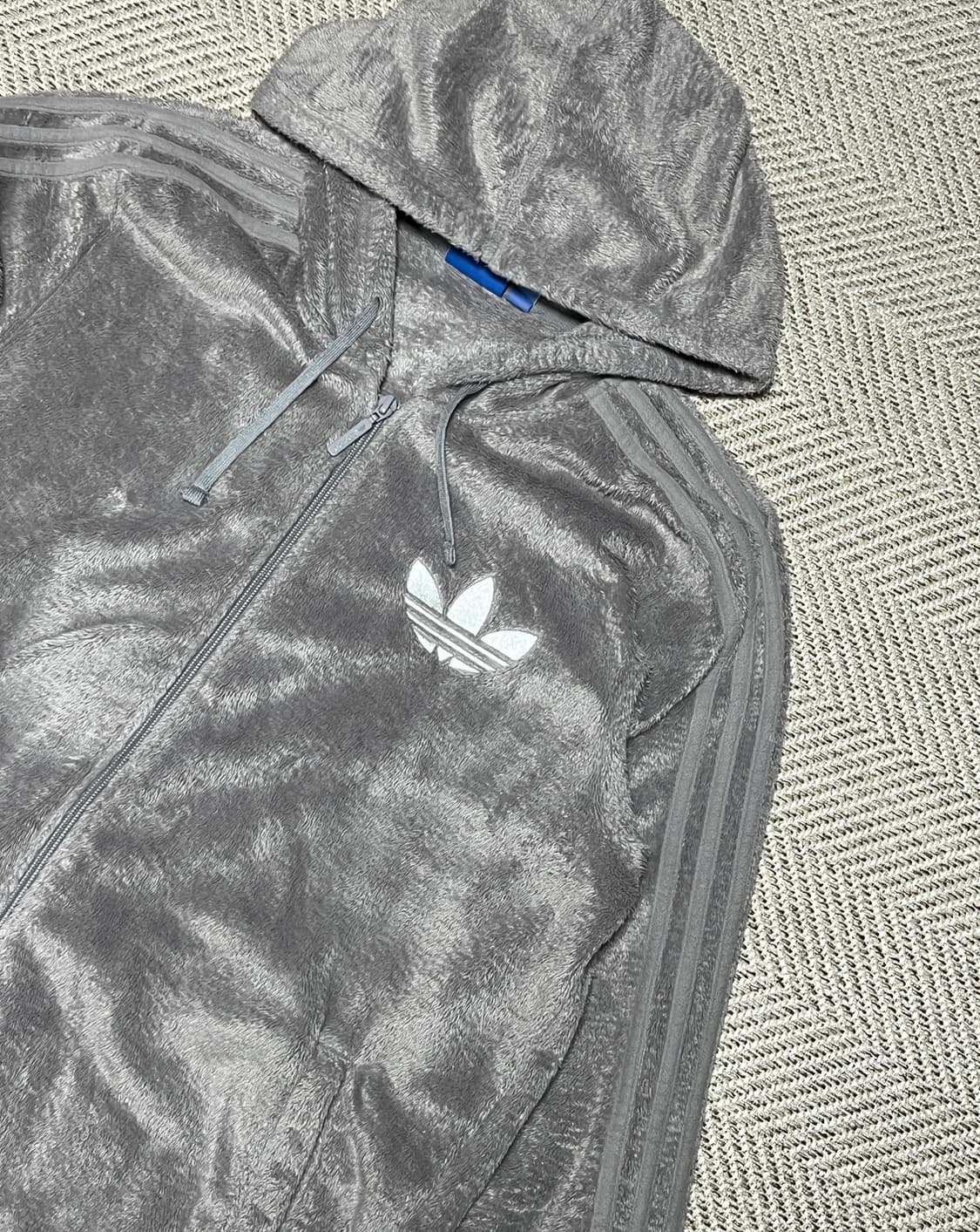 공용 아디다스 쉐르파 후드집업 자켓 플리스 110 상품이미지8