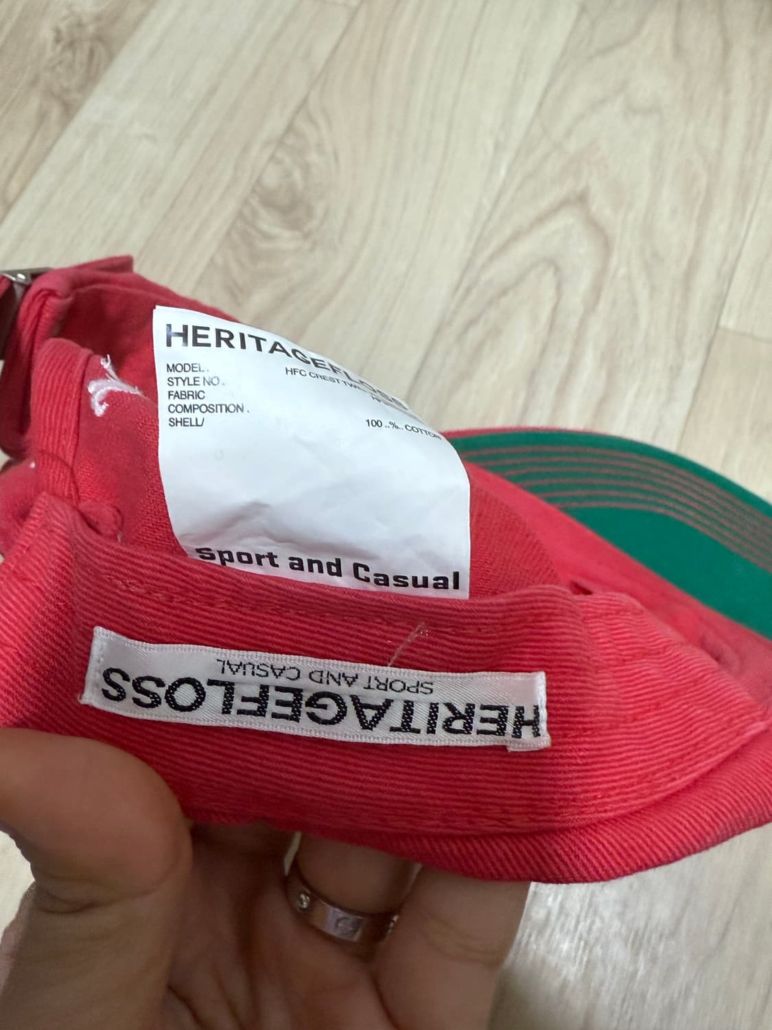 헤리티지플로스 핑크 볼캡 상품이미지2