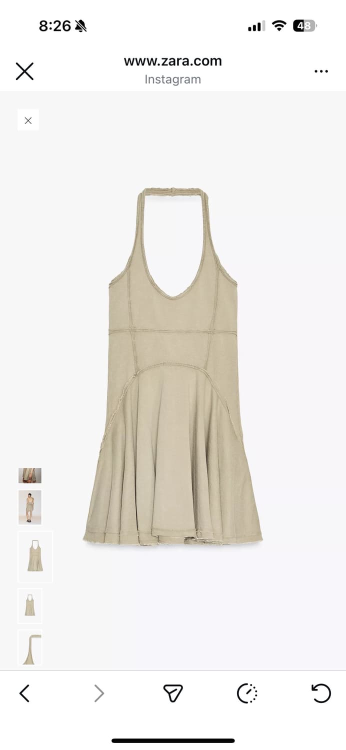 자라 GODETS 미니 원피스 상품이미지2