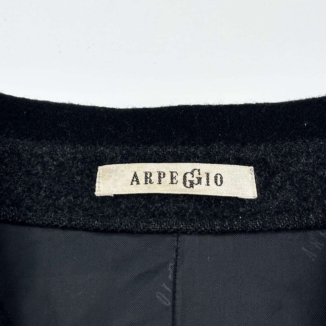 VTG 빈티지 블랙 모직 블루종 자켓 (XL) 상품이미지5