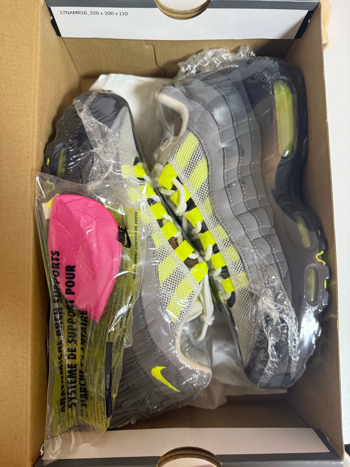 Nike airmax95 OG 2020년버전 나코탭 250(us7) 상품이미지5