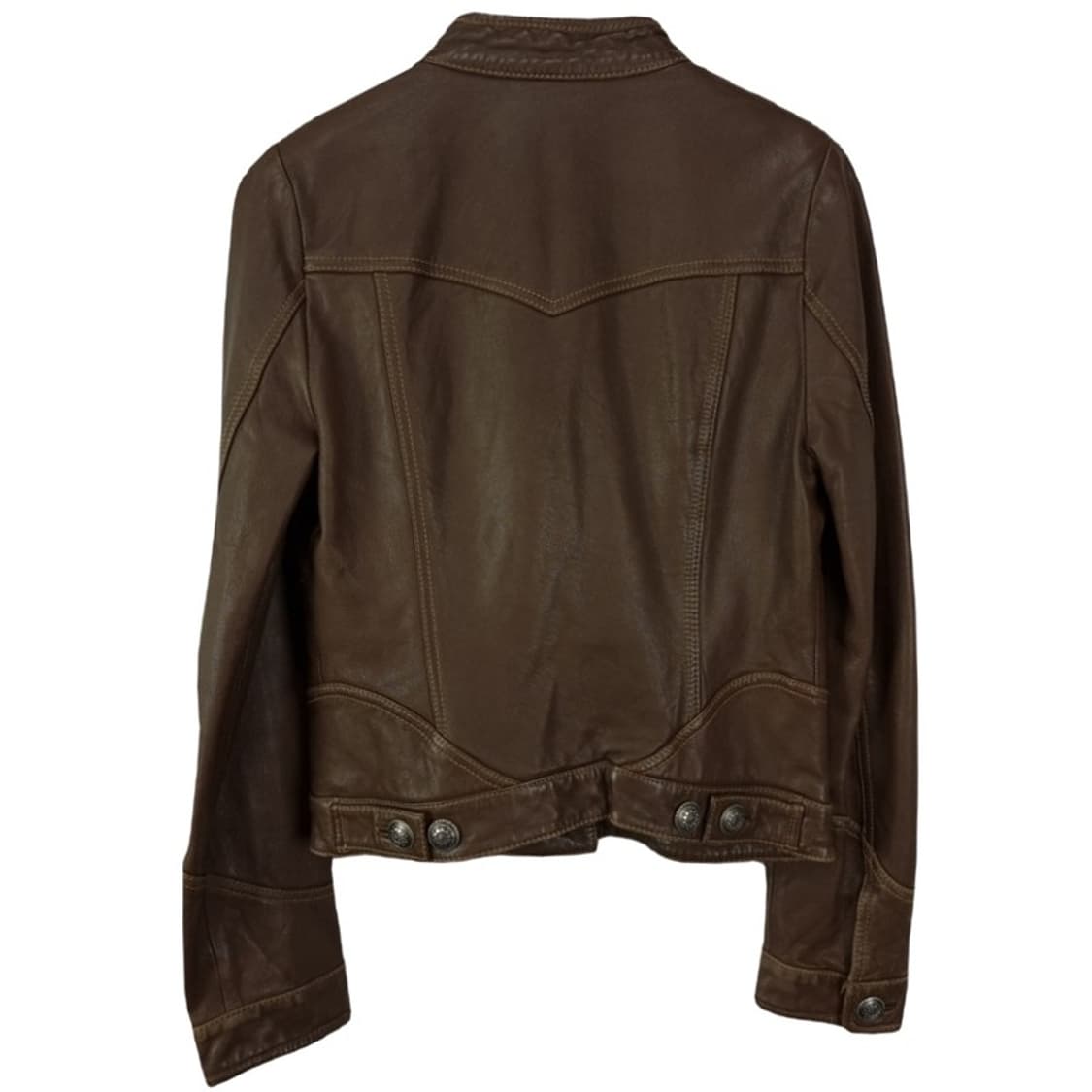 [빈티지] 리얼 램스킨 양가죽 빈티지 슬림핏 레더 자켓 M19224 상품이미지3